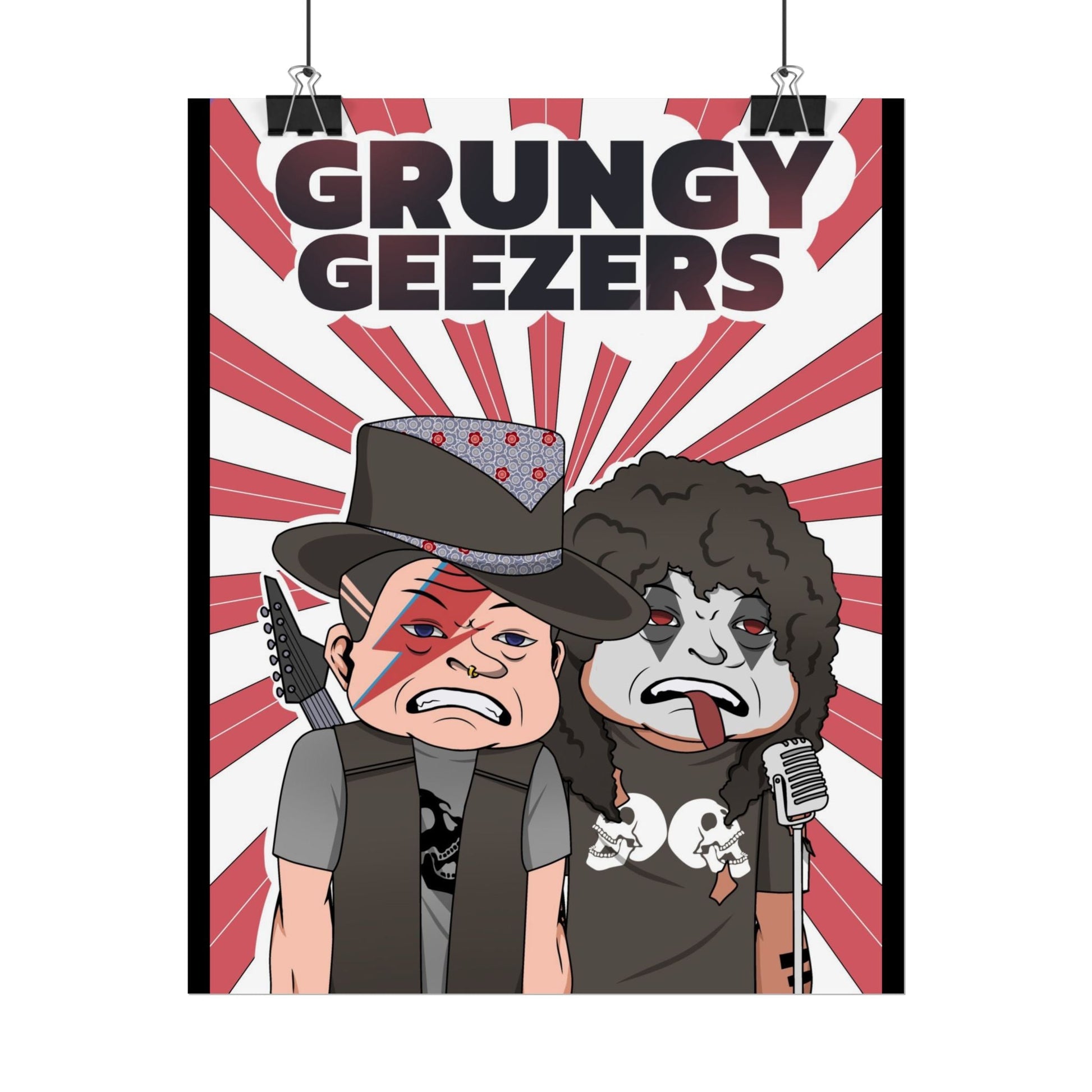 Grungy Geezers "New Adventure" Art Poster - The Enchanted Bonsai Bazaar