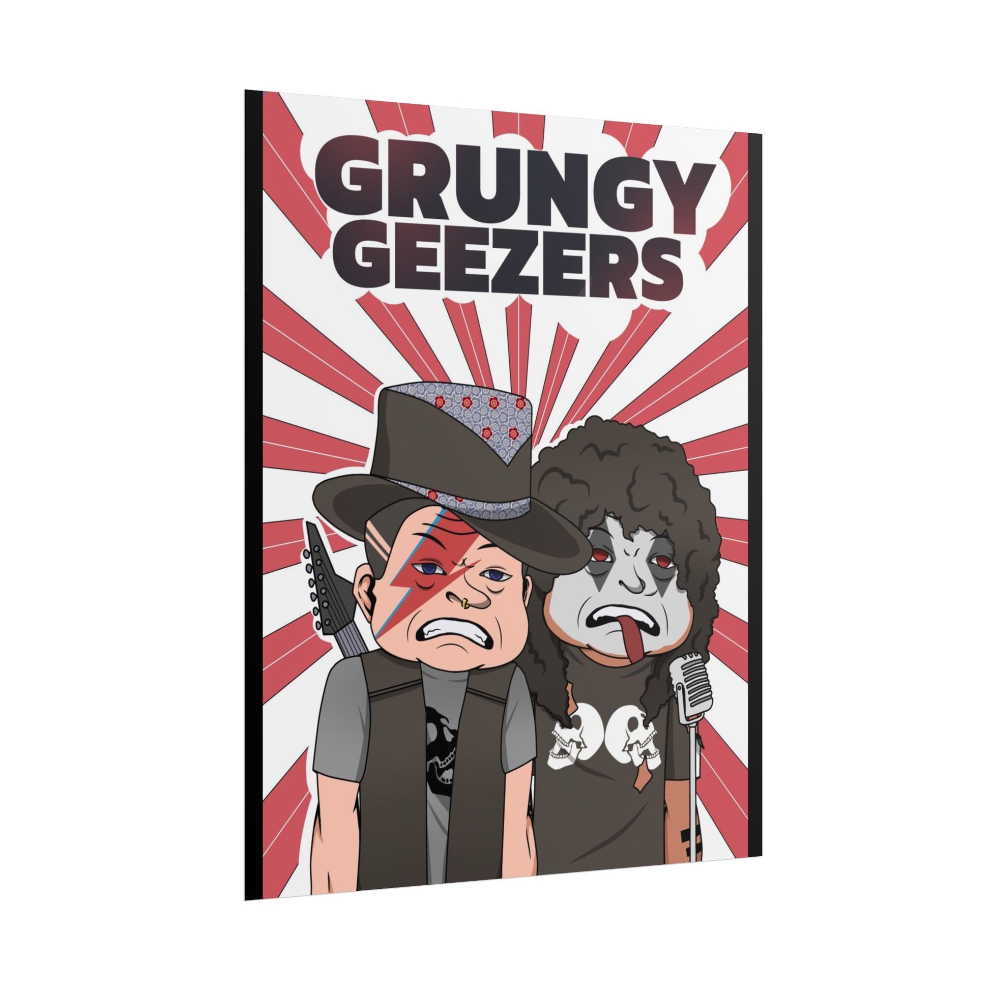 Grungy Geezers "New Adventure" Art Poster - The Enchanted Bonsai Bazaar