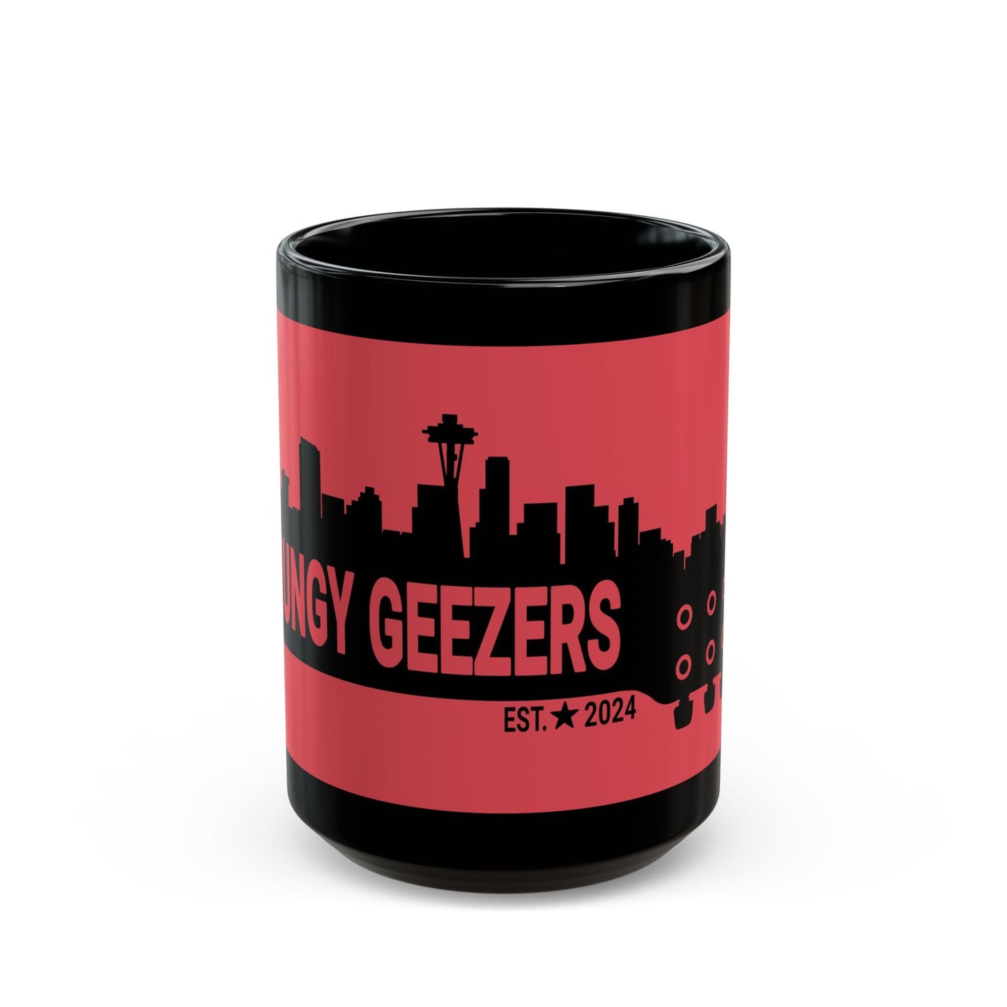 Grungy Geezers "Red Hot Riff" Coffee Mug - T3kNo - Logic.xyz