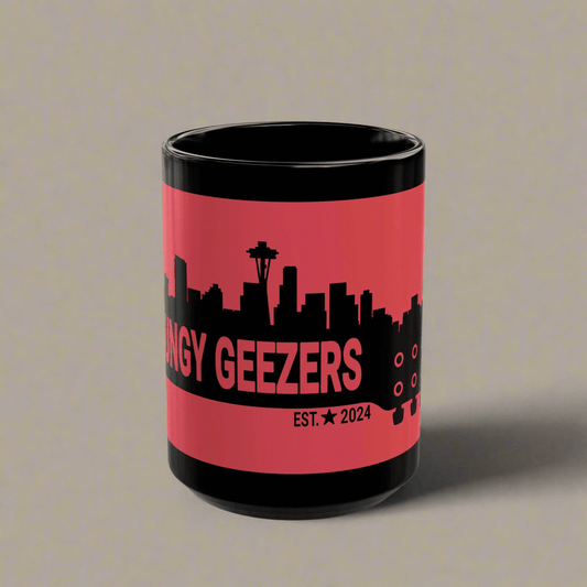 Grungy Geezers "Red Hot Riff" Coffee Mug - T3kNo - Logic.xyz