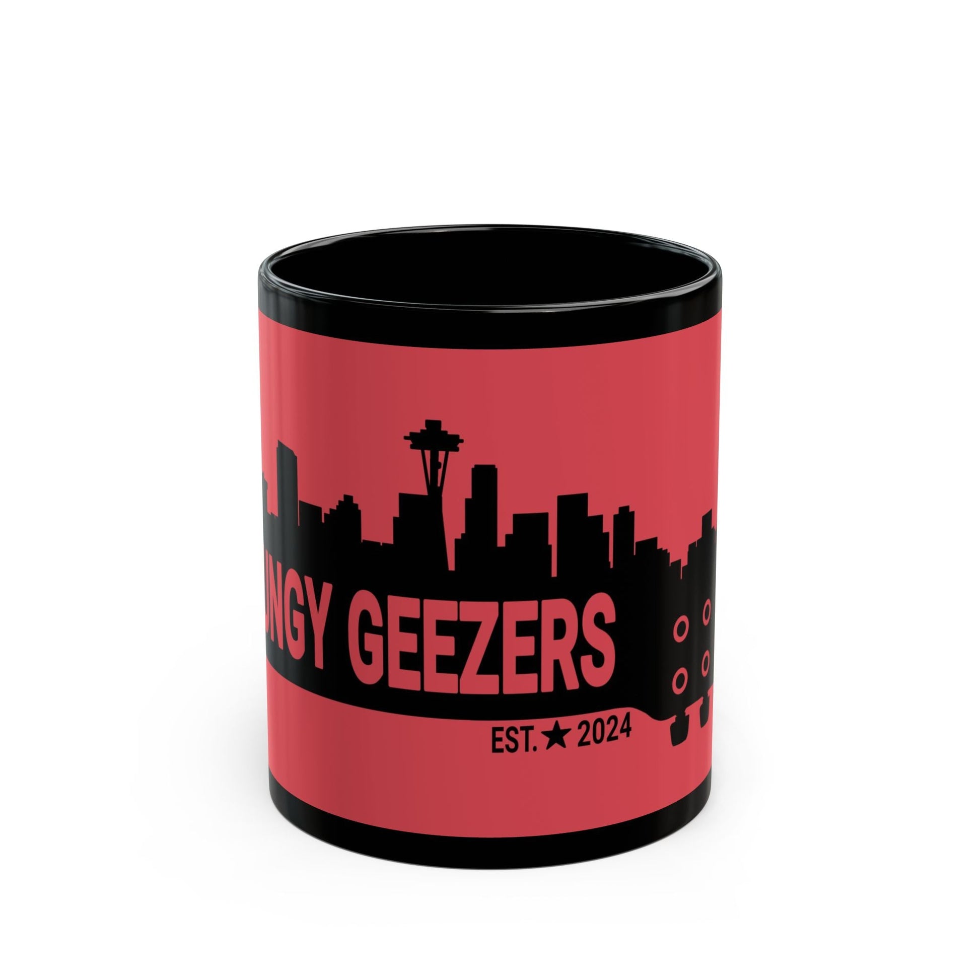 Grungy Geezers "Red Hot Riff" Coffee Mug - T3kNo - Logic.xyz