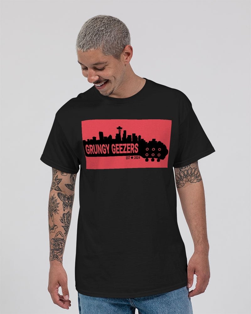 Grungy Geezers "Red Hot Riff" T-Shirt - T3kNo - Logic.xyz