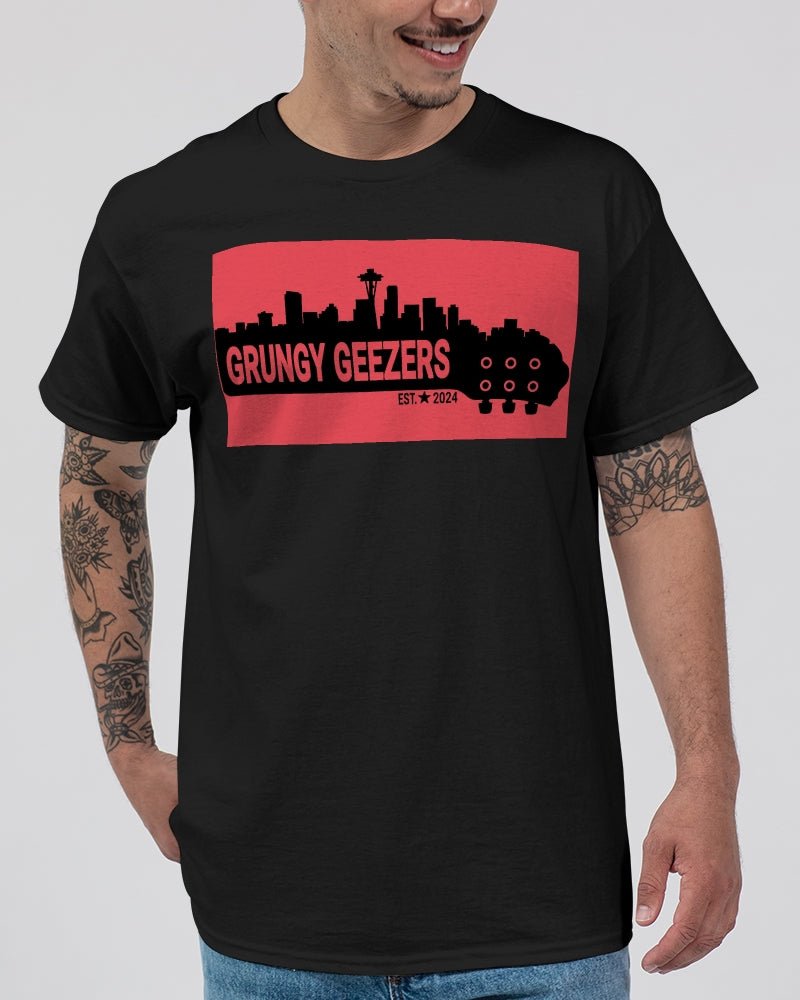 Grungy Geezers "Red Hot Riff" T-Shirt - T3kNo - Logic.xyz