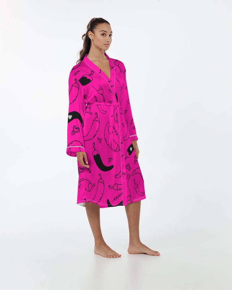 IC Spicy x Candace Marquette "Revelation of RWA" Satin Robe - The Enchanted Bonsai Bazaar