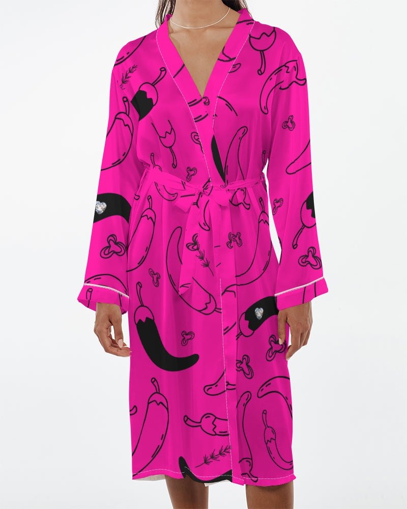 IC Spicy x Candace Marquette "Revelation of RWA" Satin Robe - The Enchanted Bonsai Bazaar