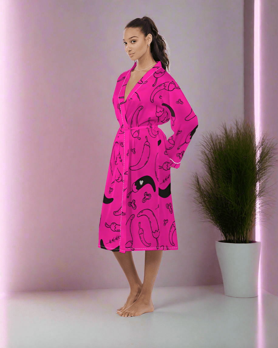 IC Spicy x Candace Marquette "Revelation of RWA" Satin Robe - The Enchanted Bonsai Bazaar