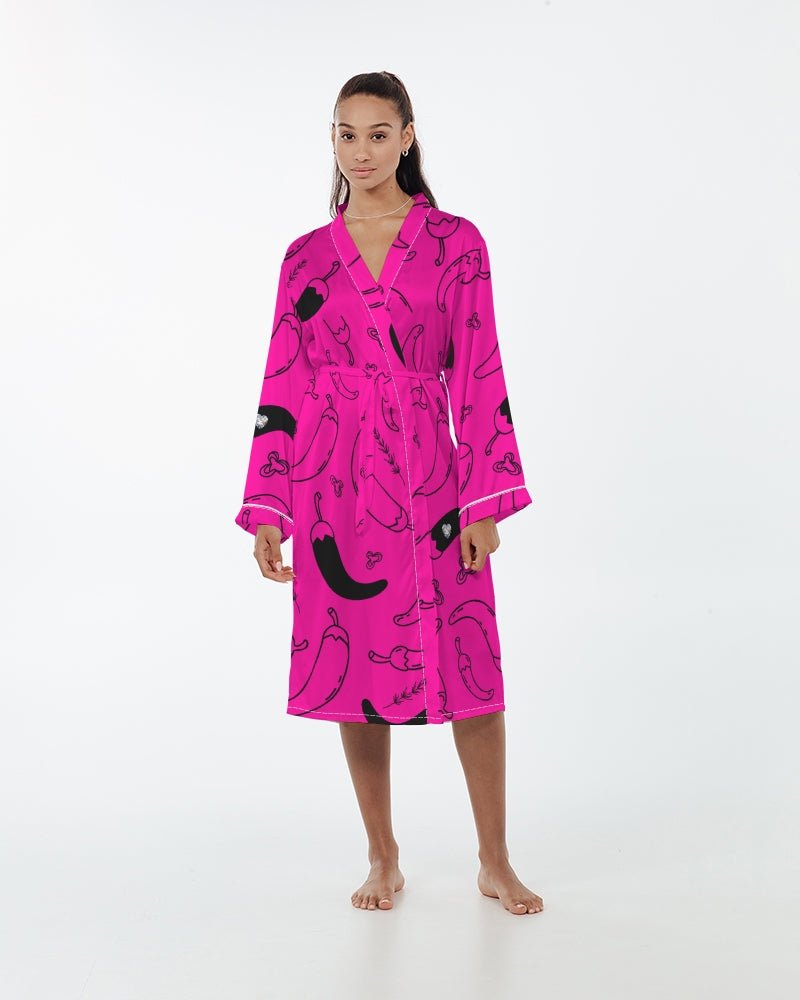 IC Spicy x Candace Marquette "Revelation of RWA" Satin Robe - The Enchanted Bonsai Bazaar