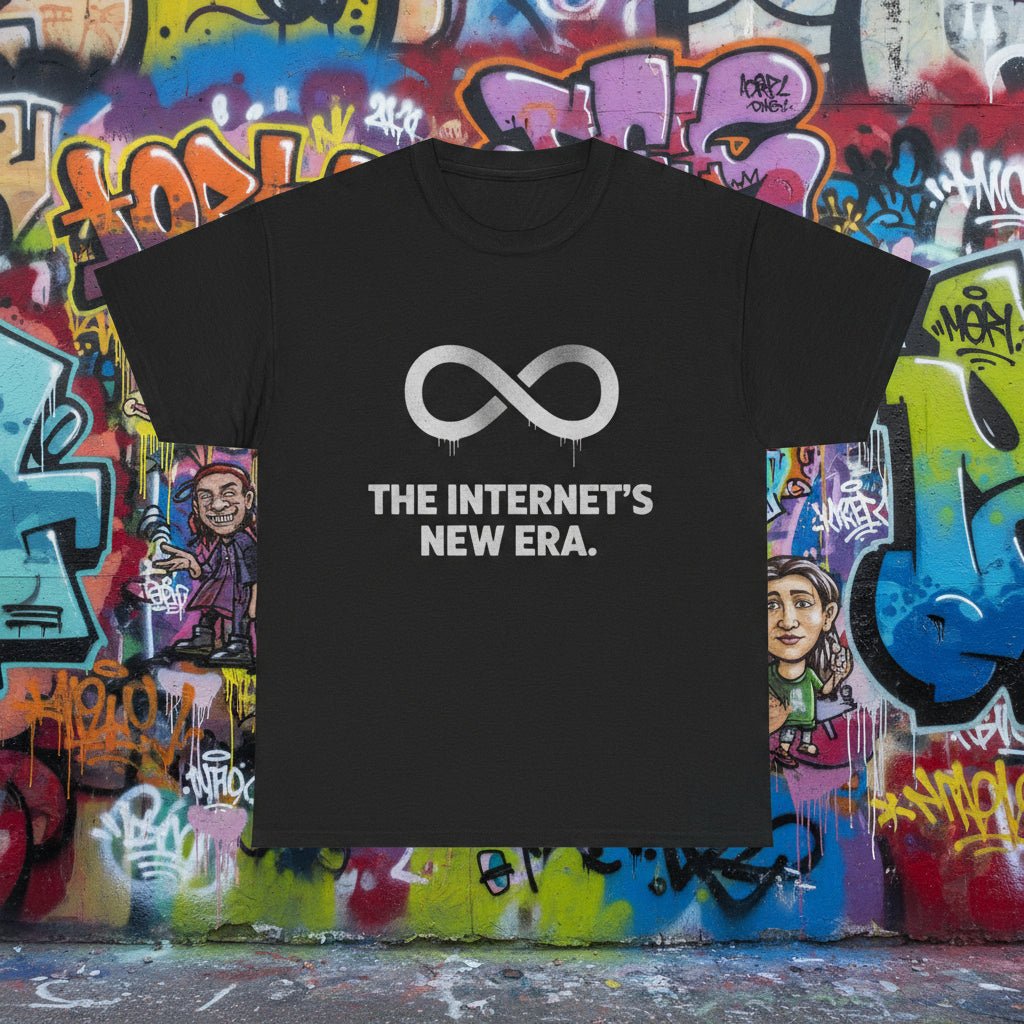 Internet Computer Logo T‑Shirt — “The Internet’s New Era.” Graphic Tee for Tech Fans - The Enchanted Bonsai Bazaar