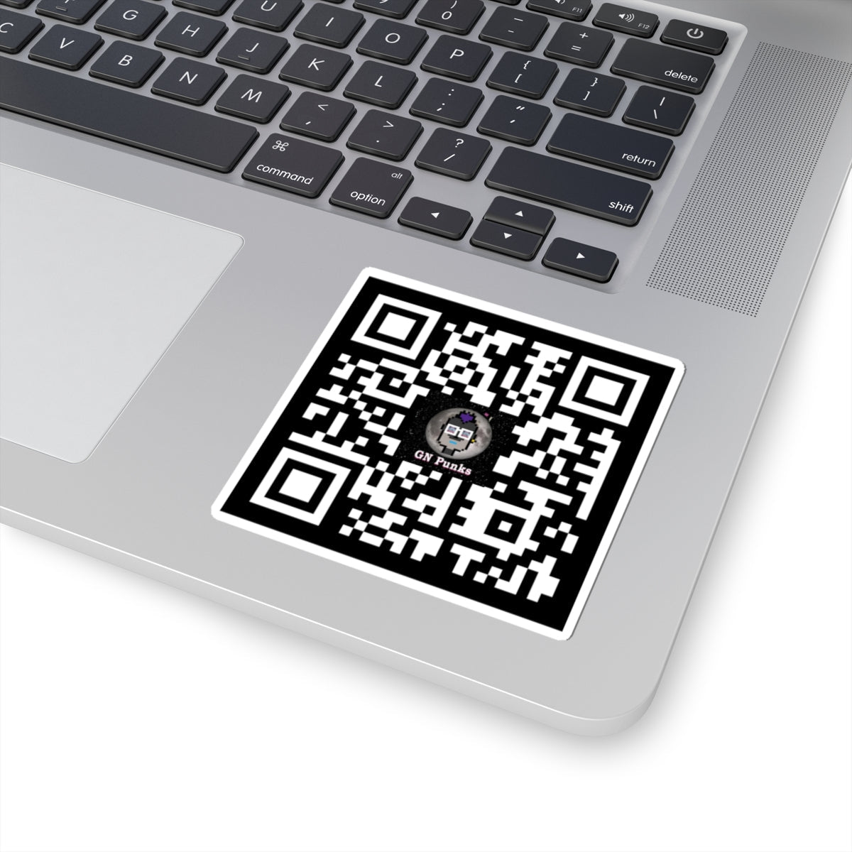 QR Code Kiss - Cut Sticker — Custom GNight Punks Logo Scanable Decal - The Enchanted Bonsai Bazaar