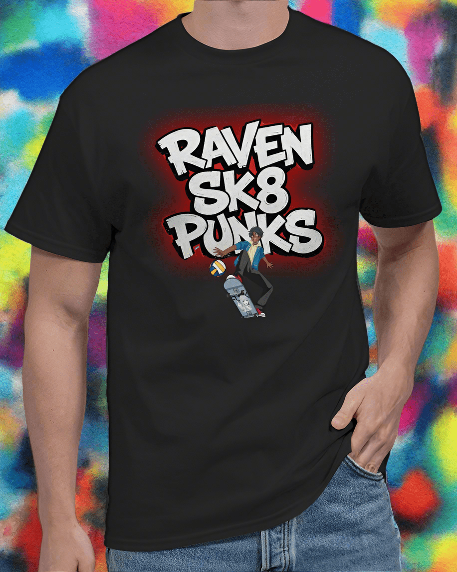 Raven Sk8 Punks "World8.io Access" T-Shirt - The Enchanted Bonsai Bazaar