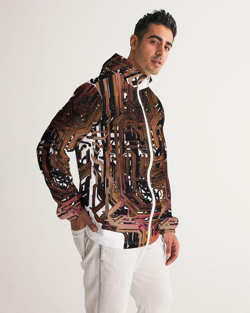 Root Circuitry Men's All - Over Print Windbreaker - The Enchanted Bonsai Bazaar