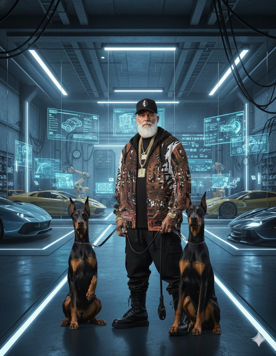 Root Circuitry Men's All - Over Print Windbreaker - The Enchanted Bonsai Bazaar