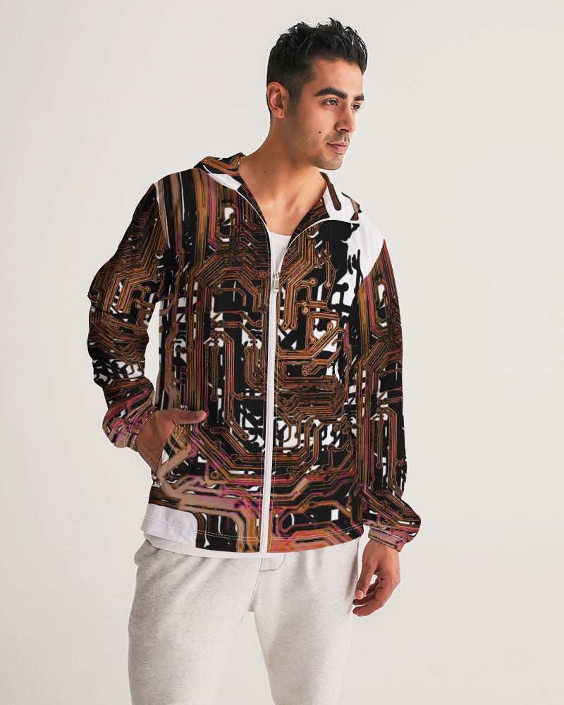 Root Circuitry Men's All - Over Print Windbreaker - The Enchanted Bonsai Bazaar