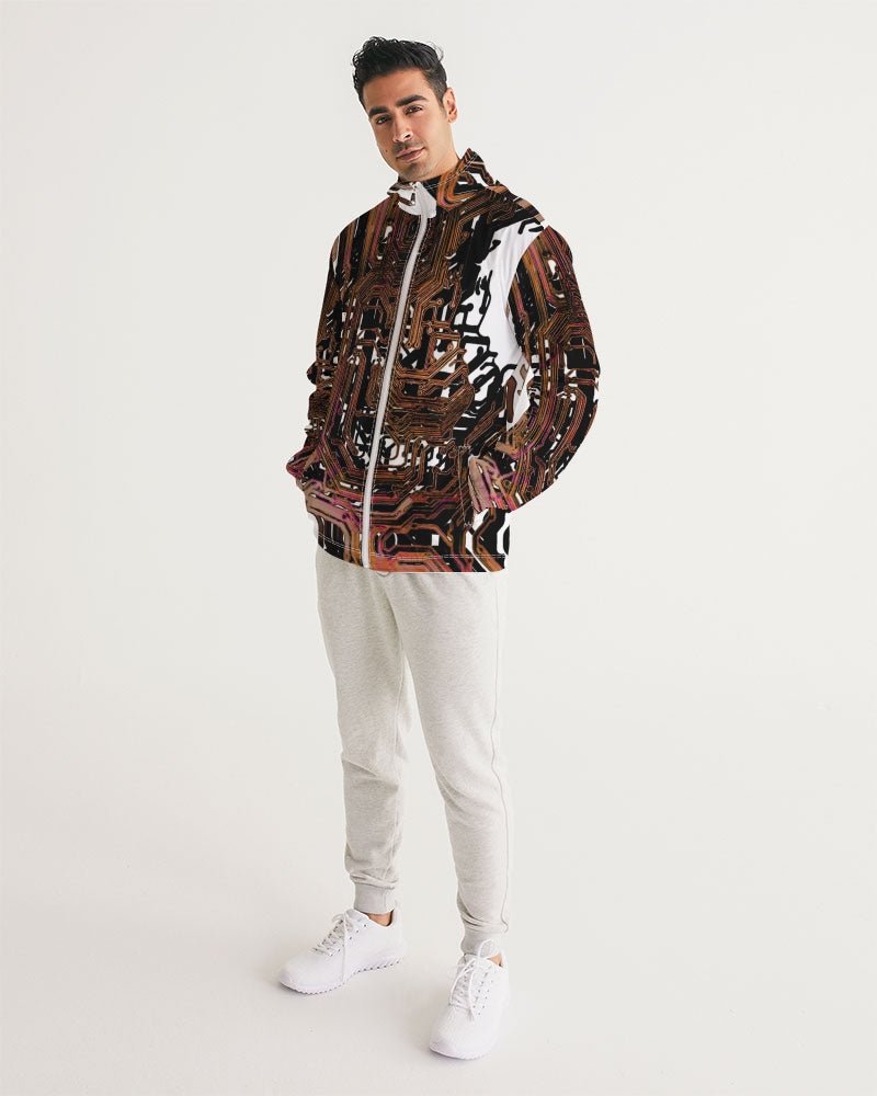 Root Circuitry Men's All - Over Print Windbreaker - The Enchanted Bonsai Bazaar