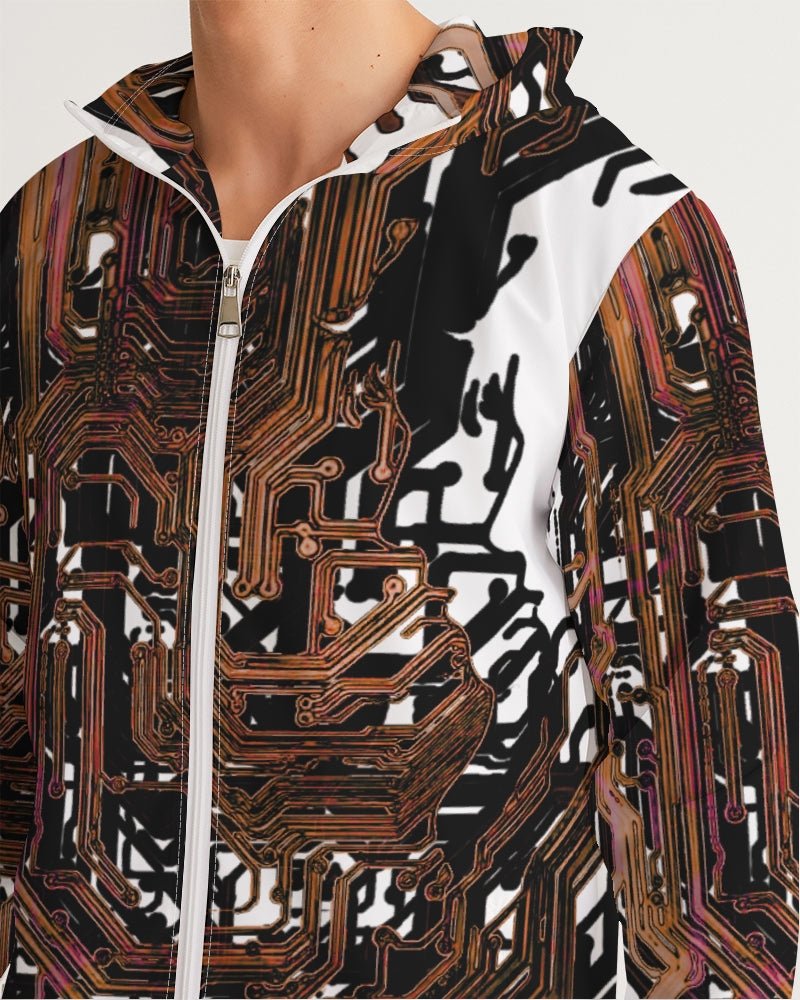 Root Circuitry Men's All - Over Print Windbreaker - The Enchanted Bonsai Bazaar