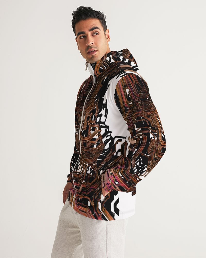 Root Circuitry Men's All - Over Print Windbreaker - The Enchanted Bonsai Bazaar