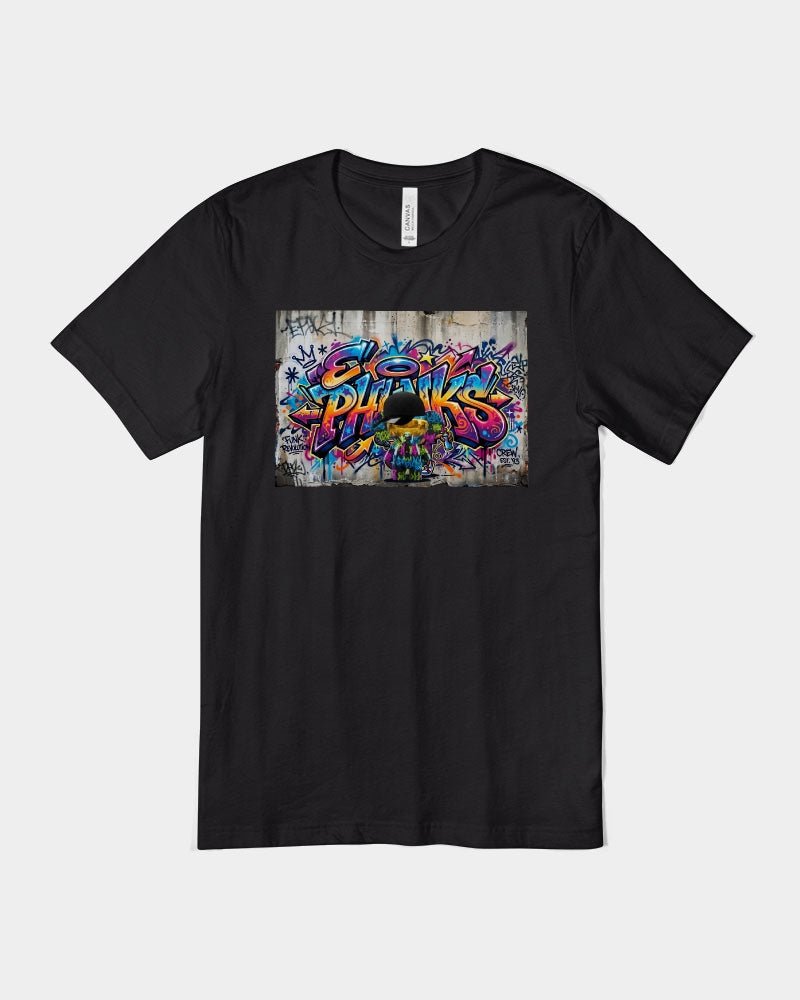 RWA Certified T-Shirt E Phunks Graffiti Wall Unisex Jersey Tee | Bella + Canvas - T3kNo-Logic.xyz