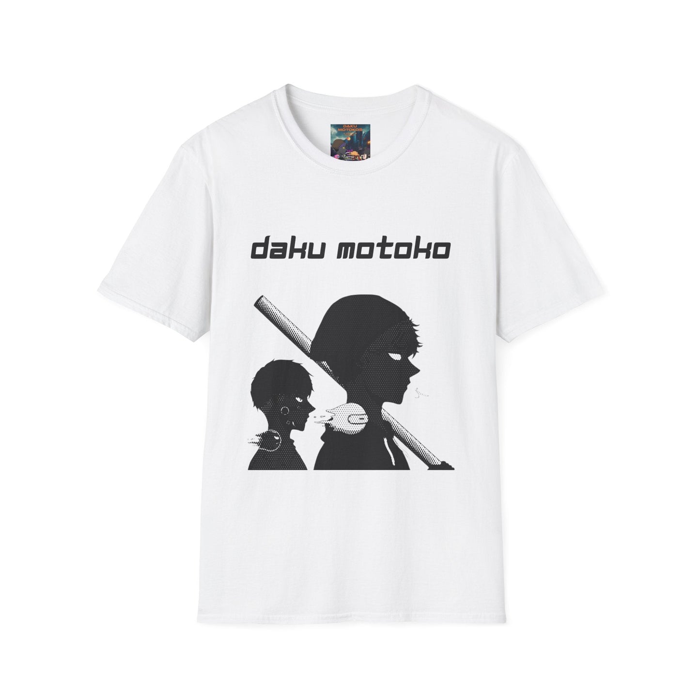 T-Shirt — Daku Motoko Anime Silhouette Tee - The Enchanted Bonsai Bazaar