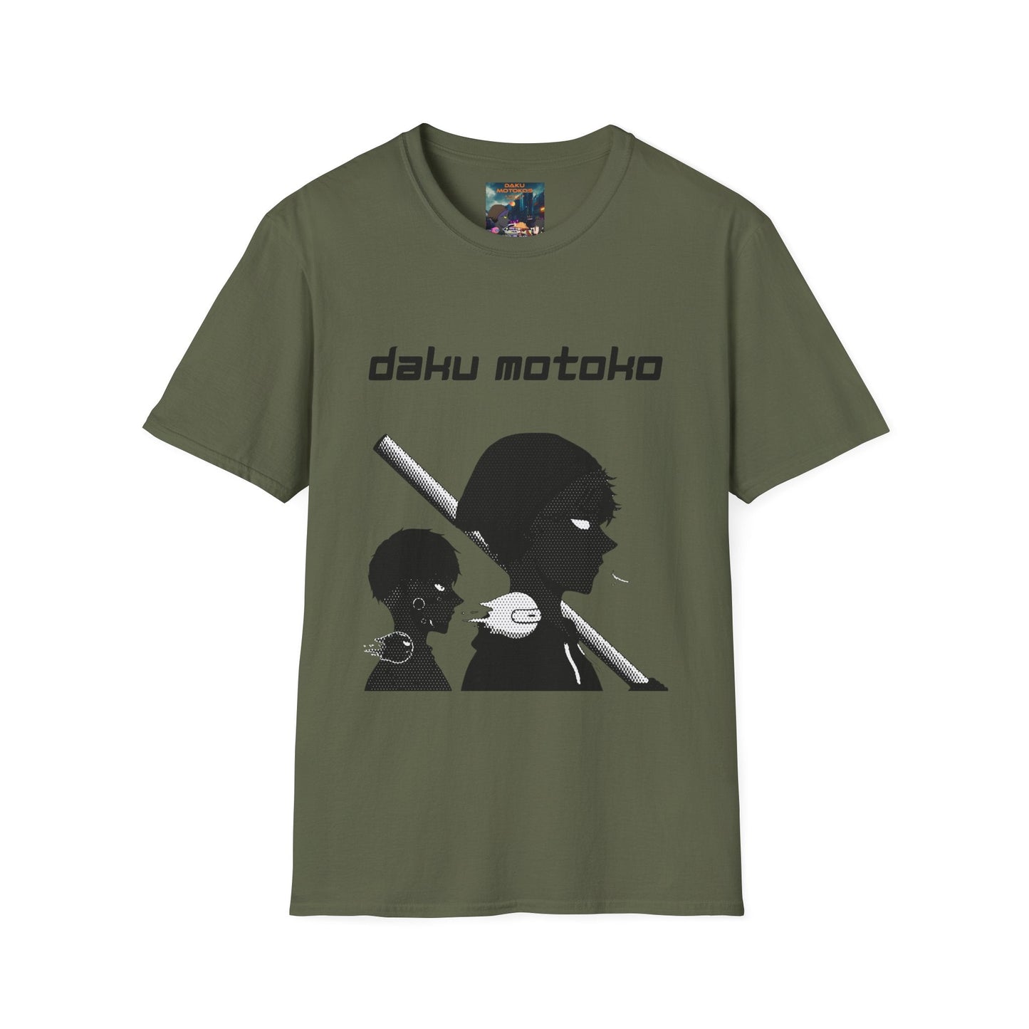 T-Shirt — Daku Motoko Anime Silhouette Tee - T3kNo - Logic.xyz