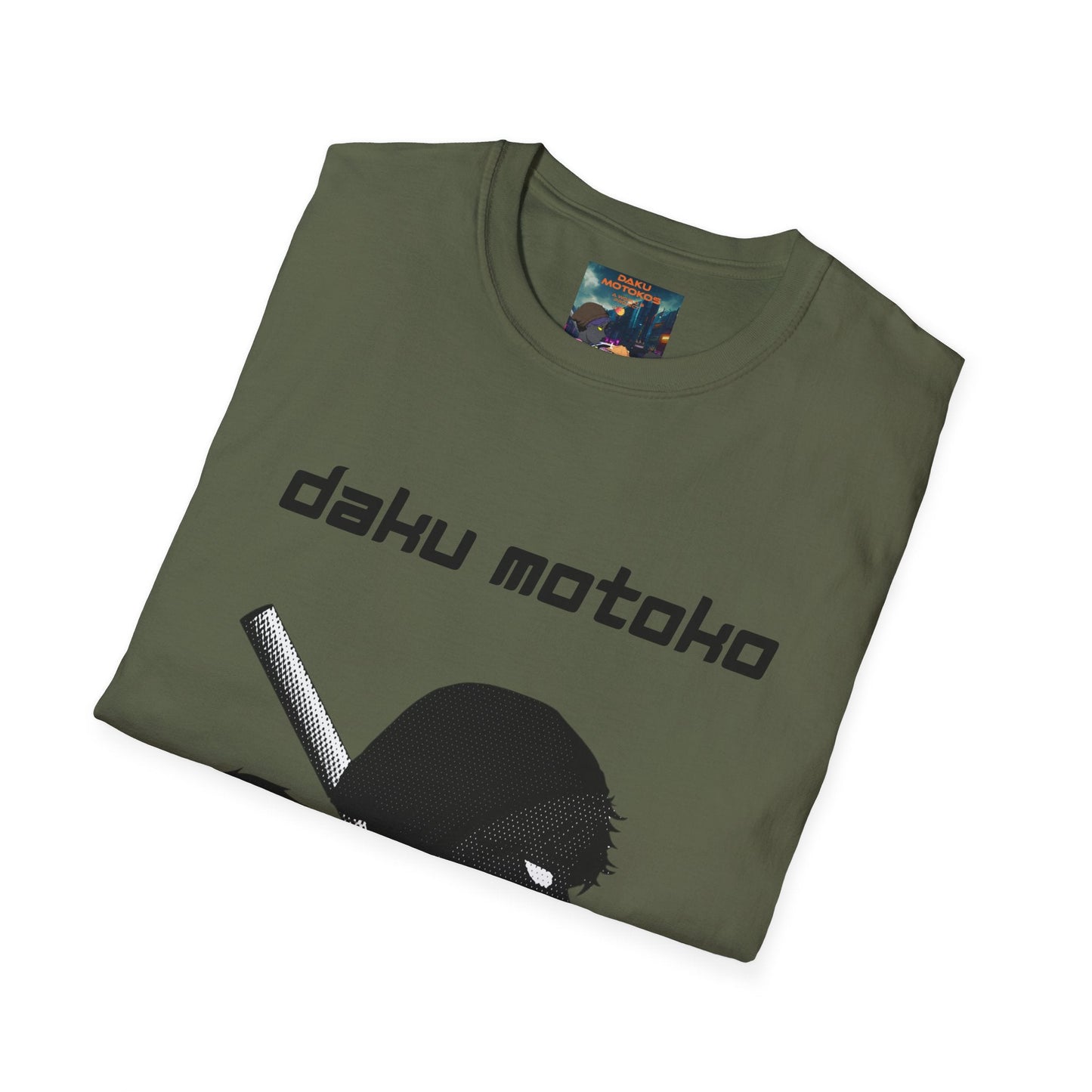 T-Shirt — Daku Motoko Anime Silhouette Tee - The Enchanted Bonsai Bazaar
