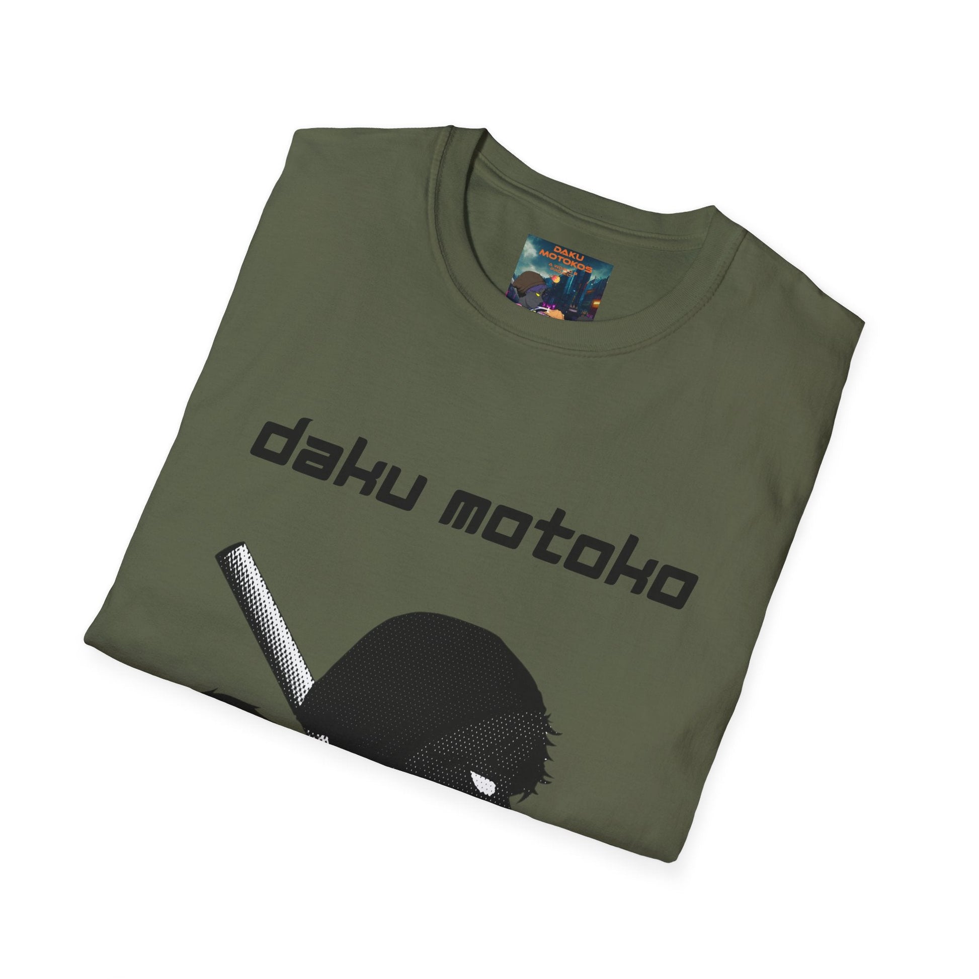 T-Shirt — Daku Motoko Anime Silhouette Tee - The Enchanted Bonsai Bazaar