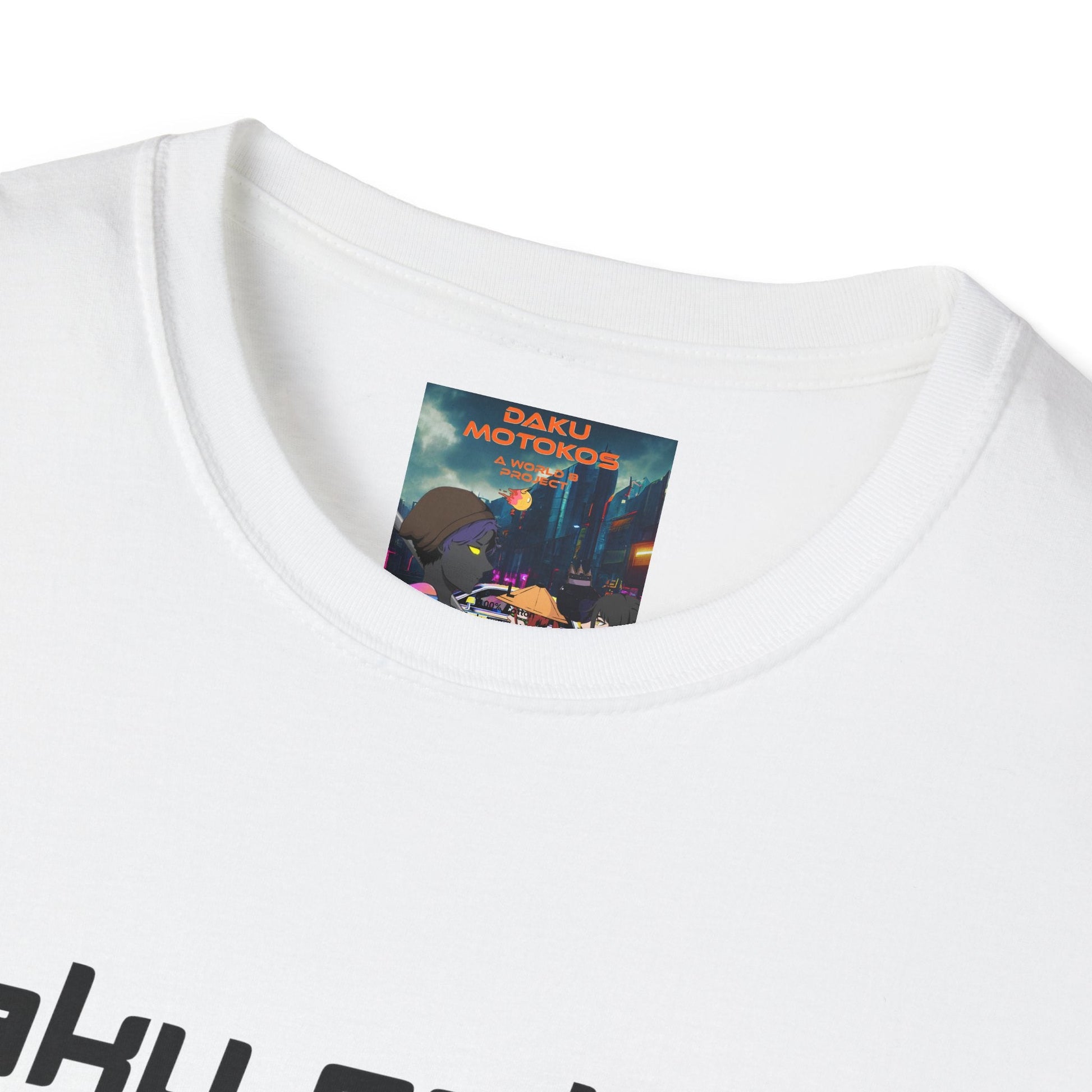 T-Shirt — Daku Motoko Anime Silhouette Tee - The Enchanted Bonsai Bazaar