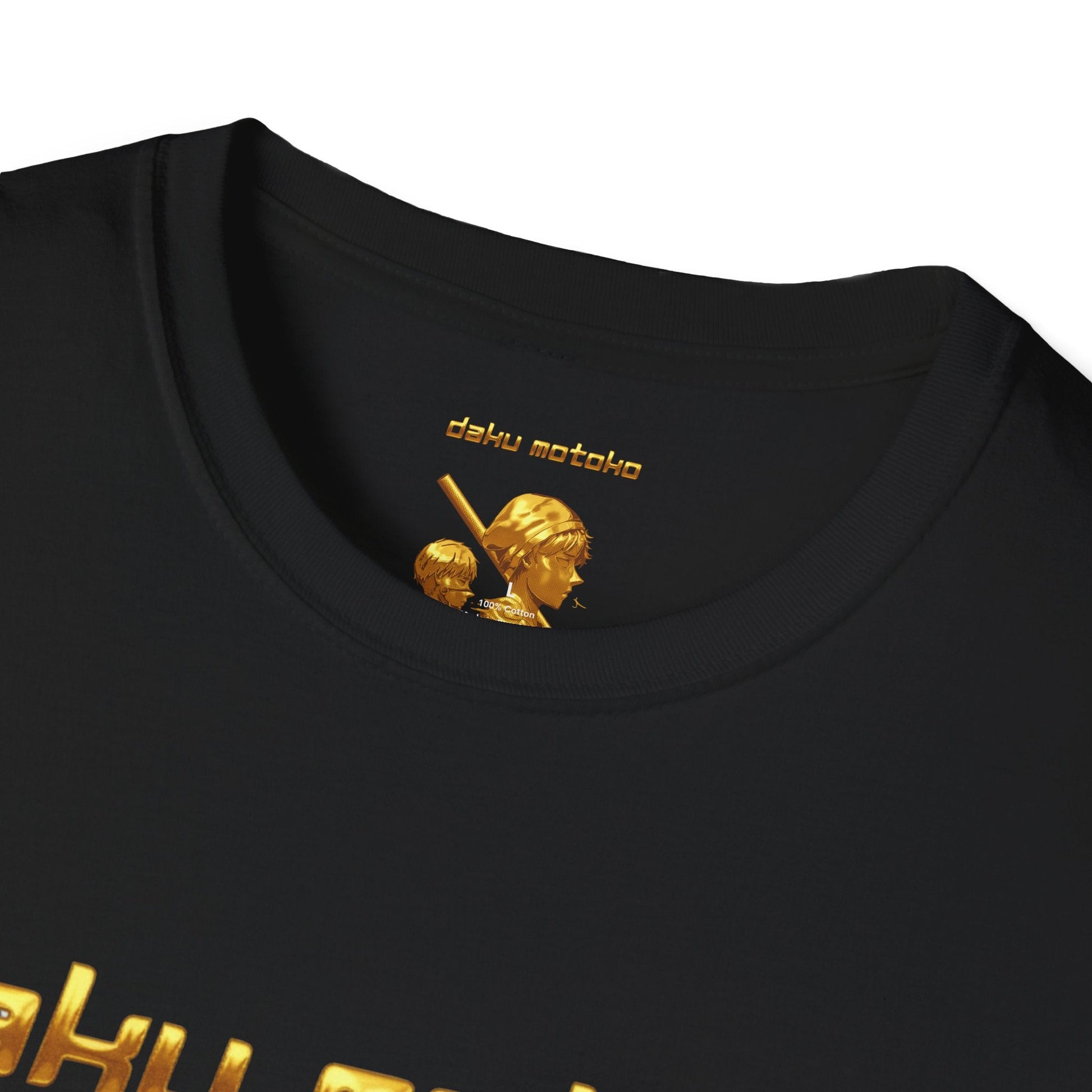 T-Shirt – " Golden Daku Motoko" Retro Gamer Tee - The Enchanted Bonsai Bazaar