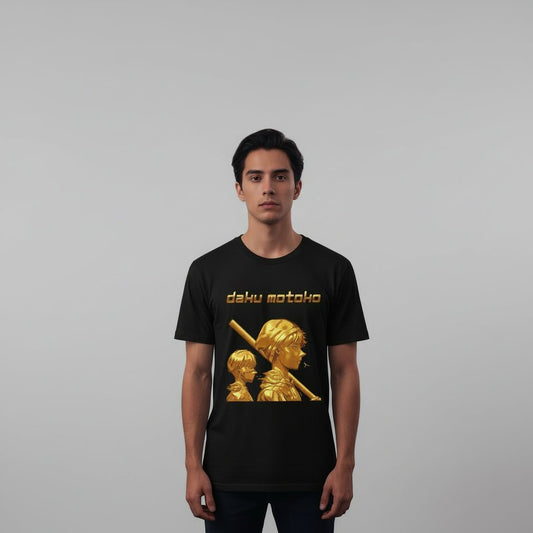 T-Shirt – " Golden Daku Motoko" Retro Gamer Tee - The Enchanted Bonsai Bazaar