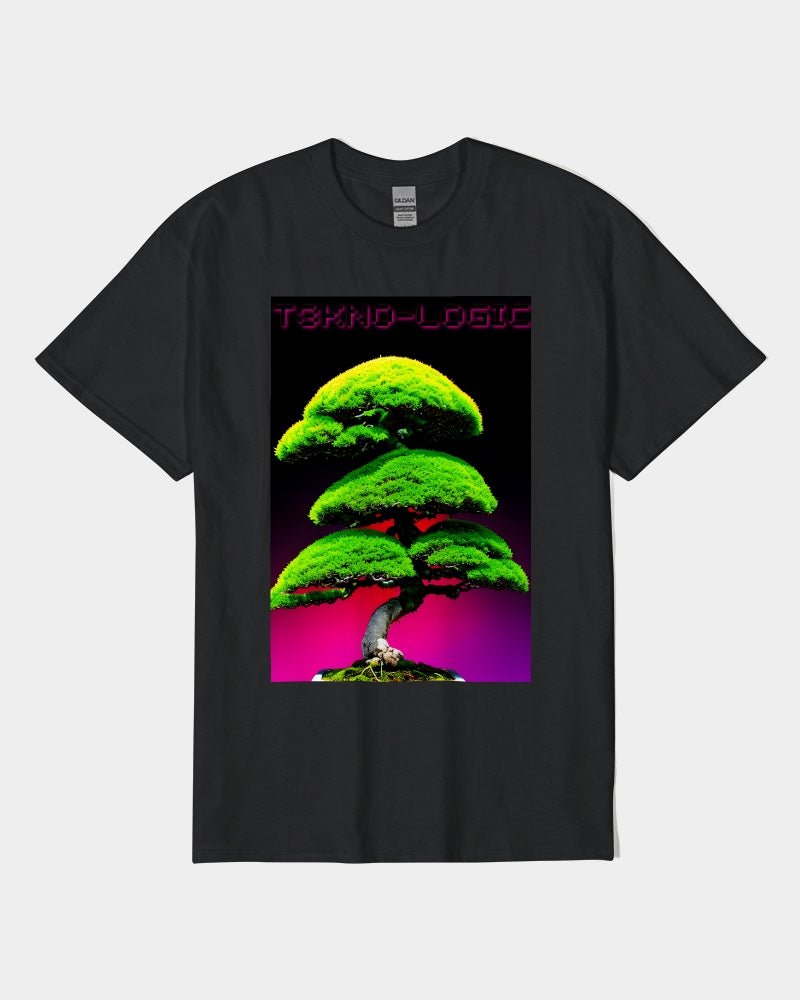 T3kNo - Logic Enchanted Bonsai 05 Unisex Heavy Cotton T-Shirt | Gildan - T3kNo - Logic.xyz