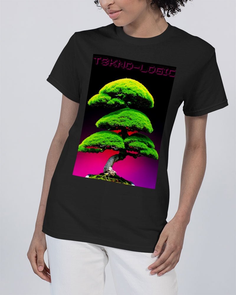 T3kNo - Logic Enchanted Bonsai 05 Unisex Heavy Cotton T-Shirt | Gildan - T3kNo - Logic.xyz
