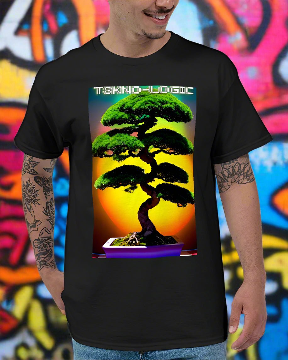 T3kNo - Logic Enchanted Bonsai 07 Unisex Ultra Cotton T-Shirt | Gildan - T3kNo - Logic.xyz