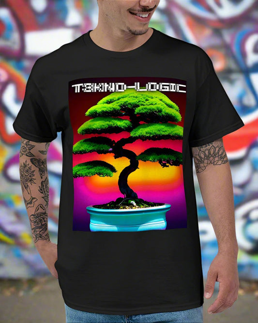 T3KNO - LOGIC Enchanted Bonsai 08 Unisex Ultra Cotton T-Shirt | Gildan - T3kNo - Logic.xyz