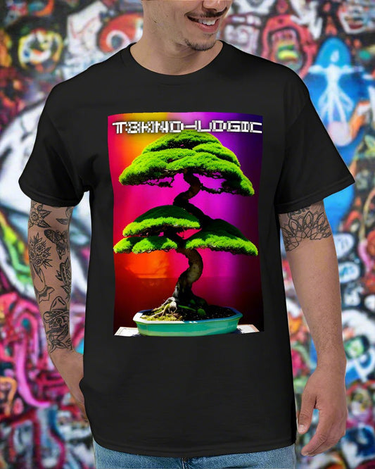T3KNO - LOGIC Enchanted Bonsai 09 Unisex Ultra Cotton T-Shirt | Gildan - T3kNo - Logic.xyz