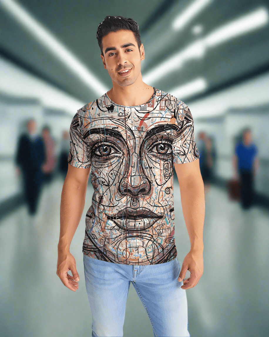 T3kNo - Logic "Faceless" Anti - Facial Recognition T-Shirt - The Enchanted Bonsai Bazaar