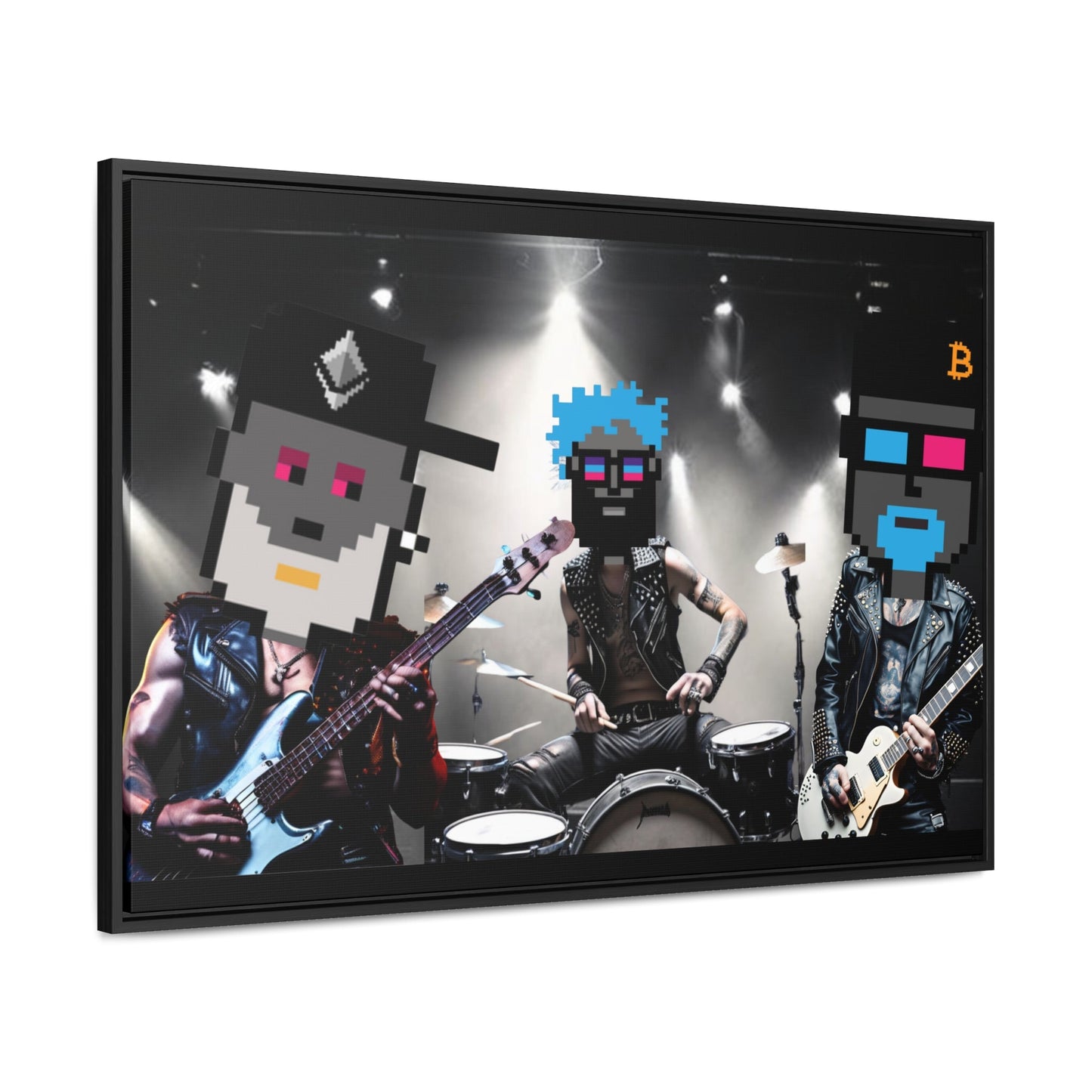 T3kNo - Logic | GNight Punks "Anthem Chaos" Canvas Art - T3kNo - Logic.xyz