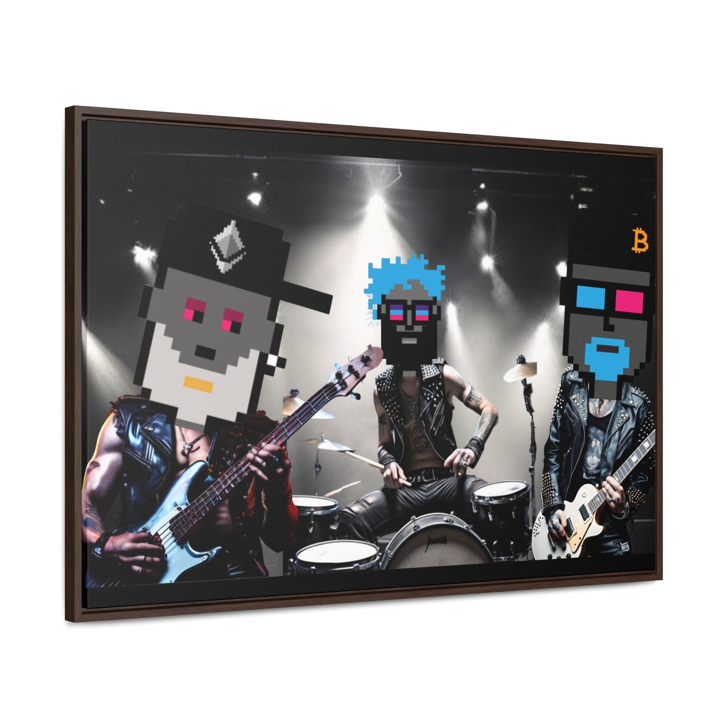 T3kNo - Logic | GNight Punks "Anthem Chaos" Canvas Art - T3kNo - Logic.xyz