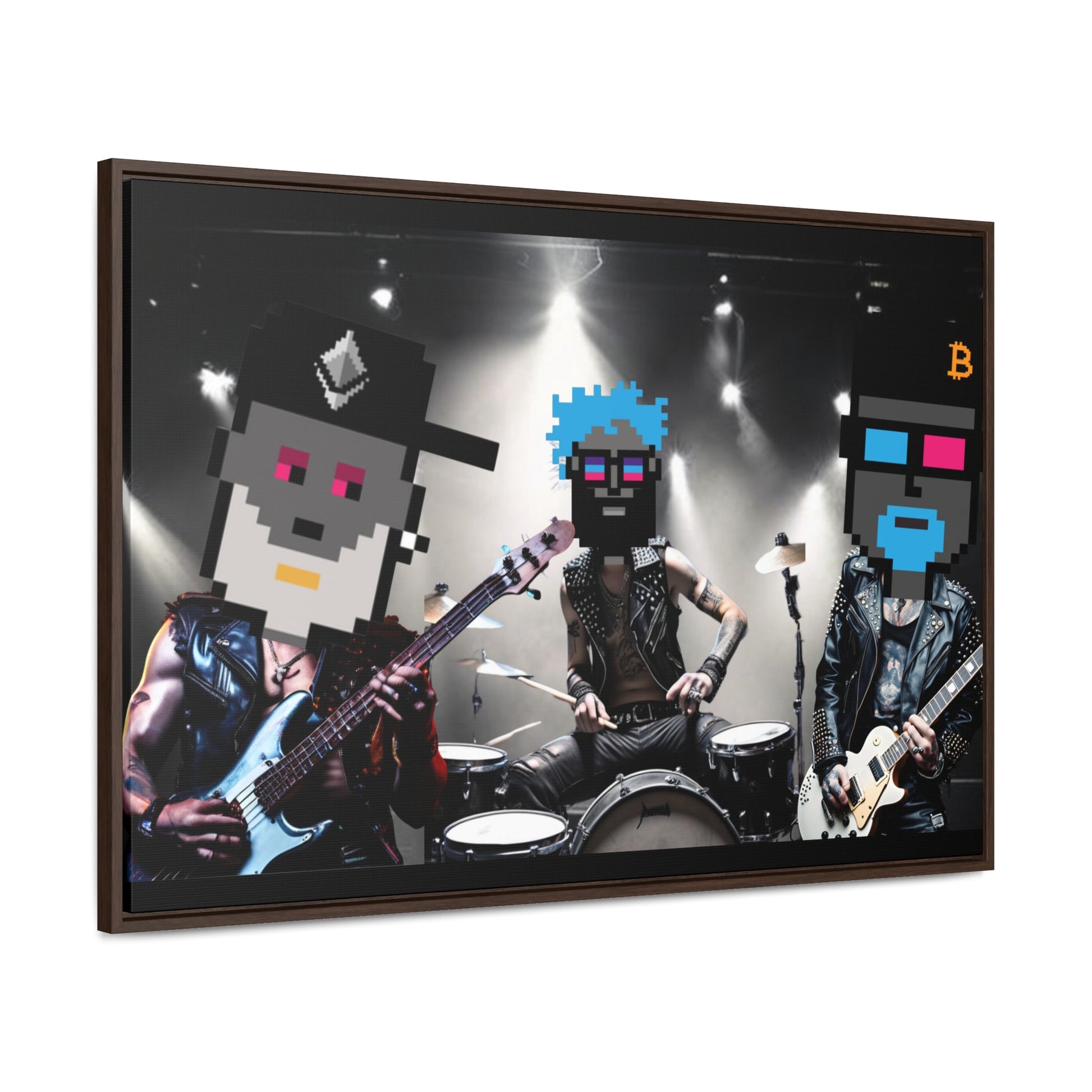 T3kNo - Logic | GNight Punks "Anthem Chaos" Canvas Art - T3kNo - Logic.xyz