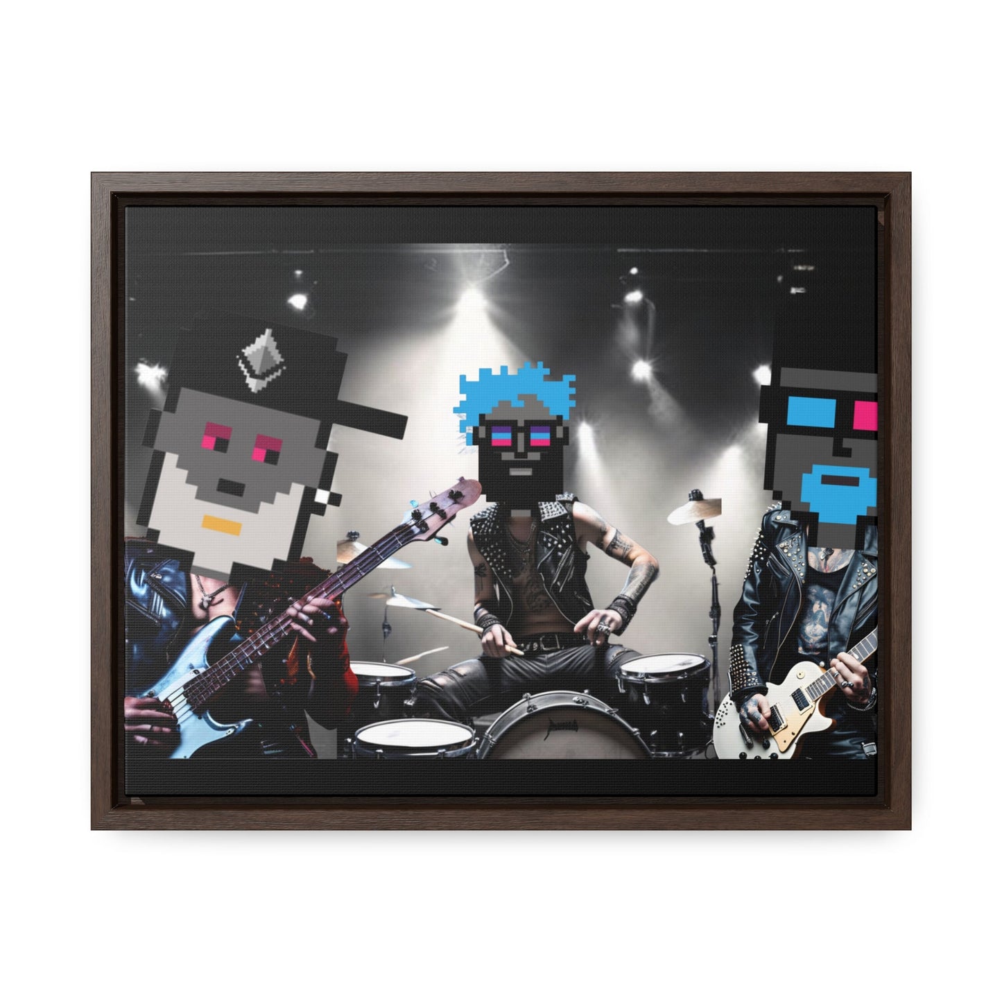 T3kNo - Logic | GNight Punks "Anthem Chaos" Canvas Art - T3kNo - Logic.xyz