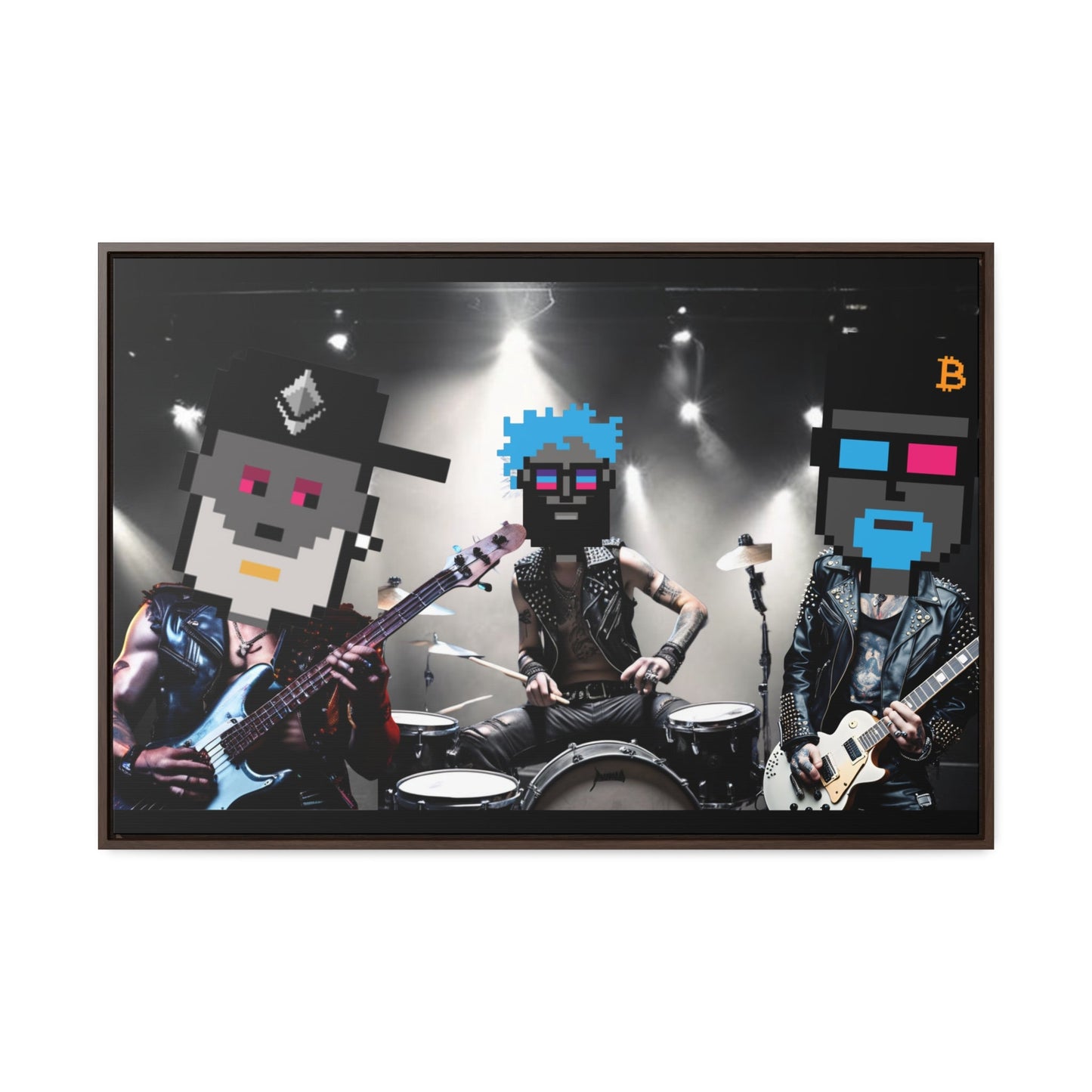T3kNo - Logic | GNight Punks "Anthem Chaos" Canvas Art - T3kNo - Logic.xyz