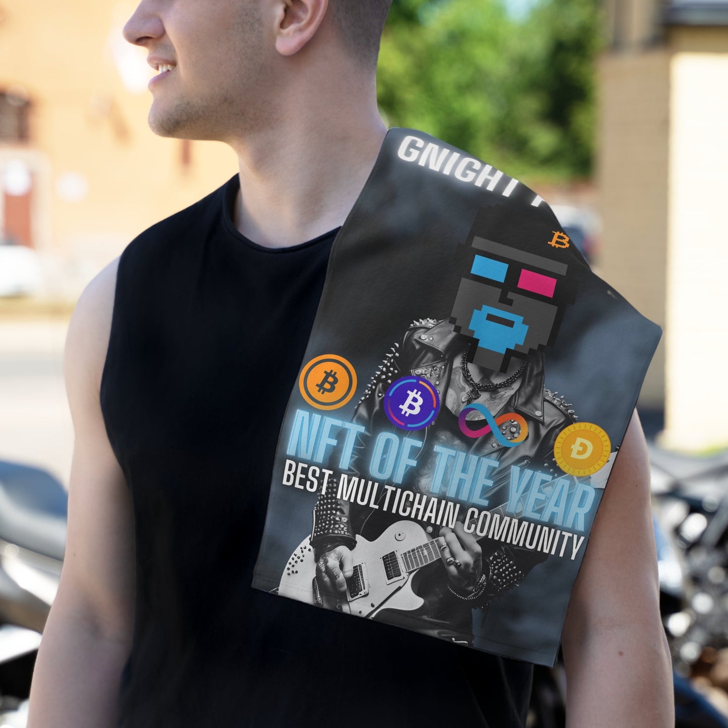 T3kNo - Logic | GNight Punks "Multi - Chain Spirit" Rally Towel - T3kNo - Logic.xyz