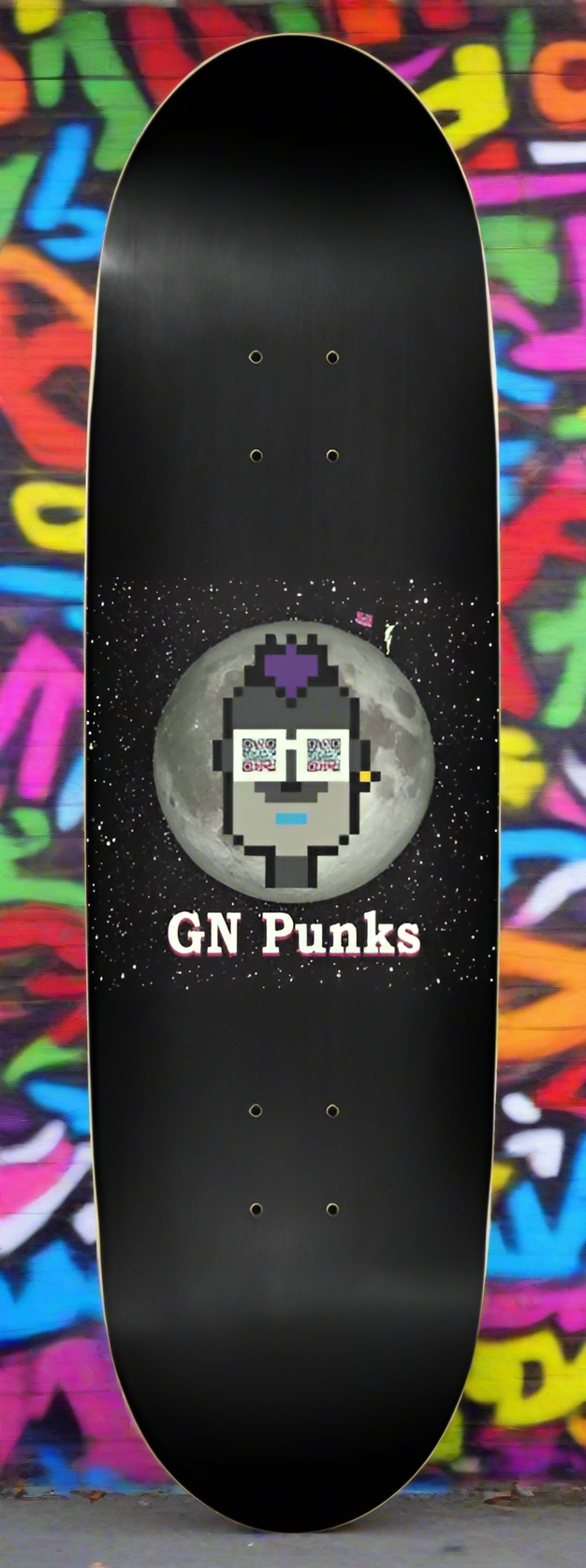 T3kNo - Logic | GNight Punks "Multichain Grind" Skateboard Deck - T3kNo - Logic.xyz