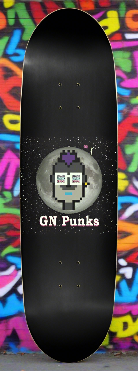 T3kNo - Logic | GNight Punks "Multichain Grind" Skateboard Deck - T3kNo - Logic.xyz
