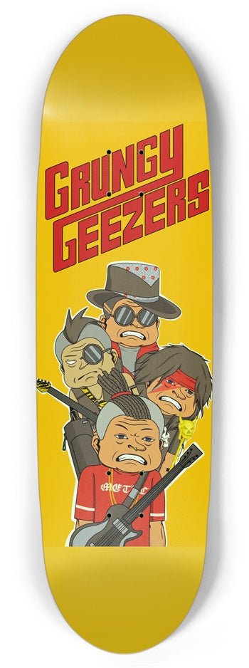 T3kNo - Logic | Grungy Geezers "Anti - Status Quo" Skateboard Deck - T3kNo - Logic.xyz