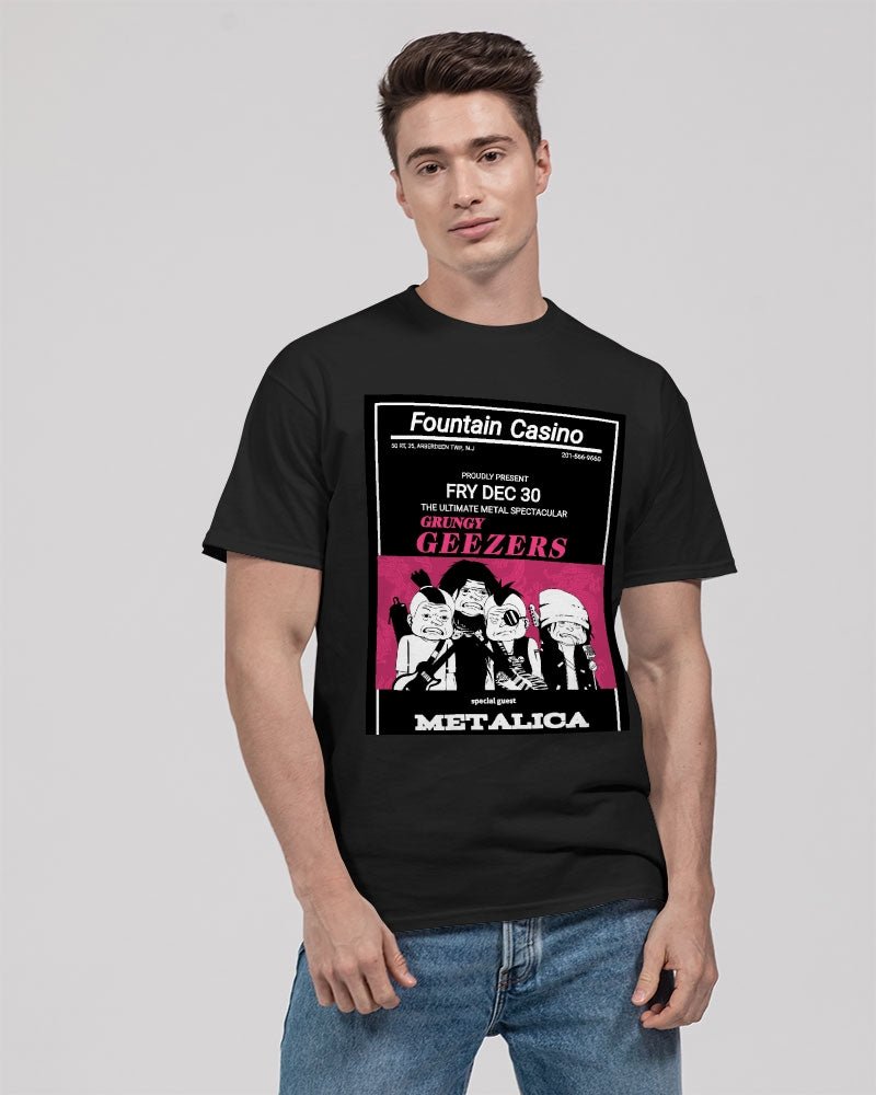 T3kNo - Logic | Grungy Geezers "Fountain Park Gig" T-Shirt - T3kNo - Logic.xyz
