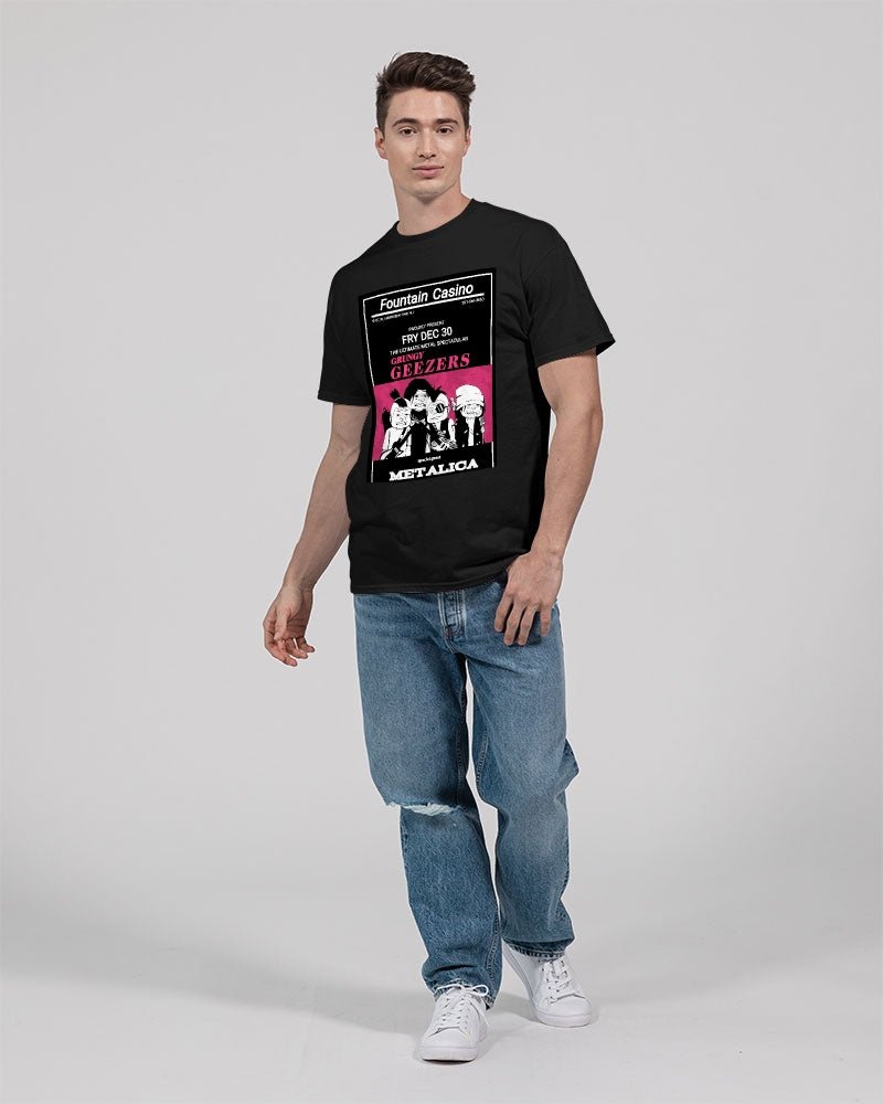 T3kNo - Logic | Grungy Geezers "Fountain Park Gig" T-Shirt - T3kNo - Logic.xyz