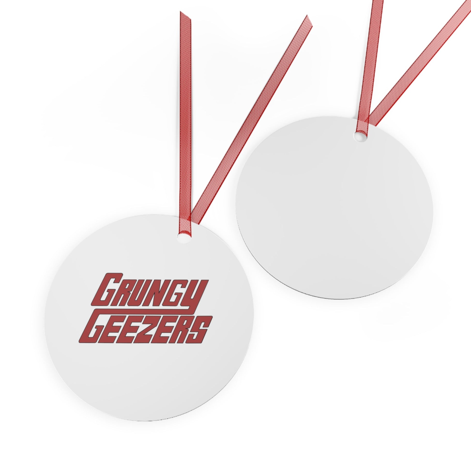 T3kNo - Logic | Grungy Geezers "Rebel Riff" Christmas Ornament - T3kNo - Logic.xyz