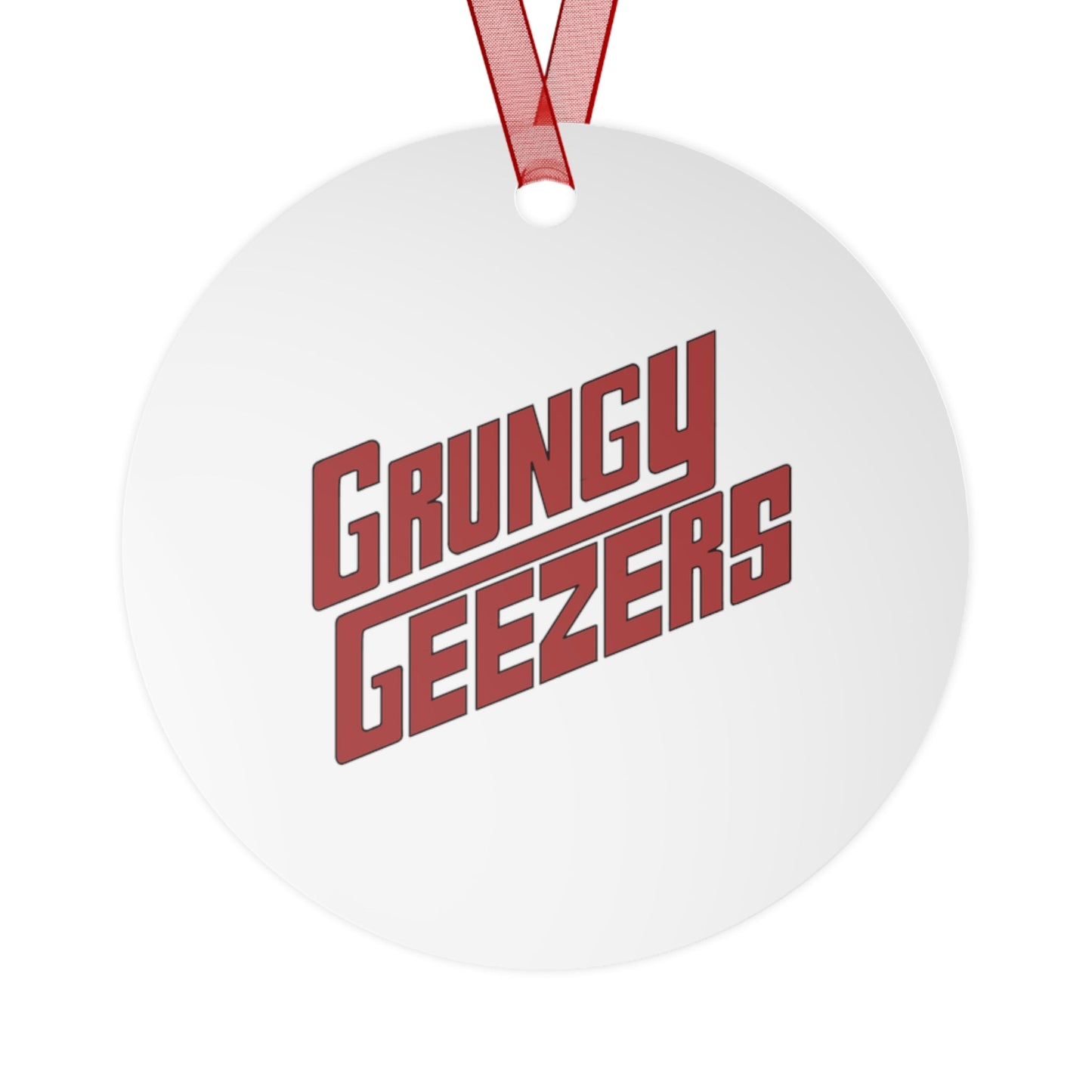T3kNo - Logic | Grungy Geezers "Rebel Riff" Christmas Ornament - T3kNo - Logic.xyz