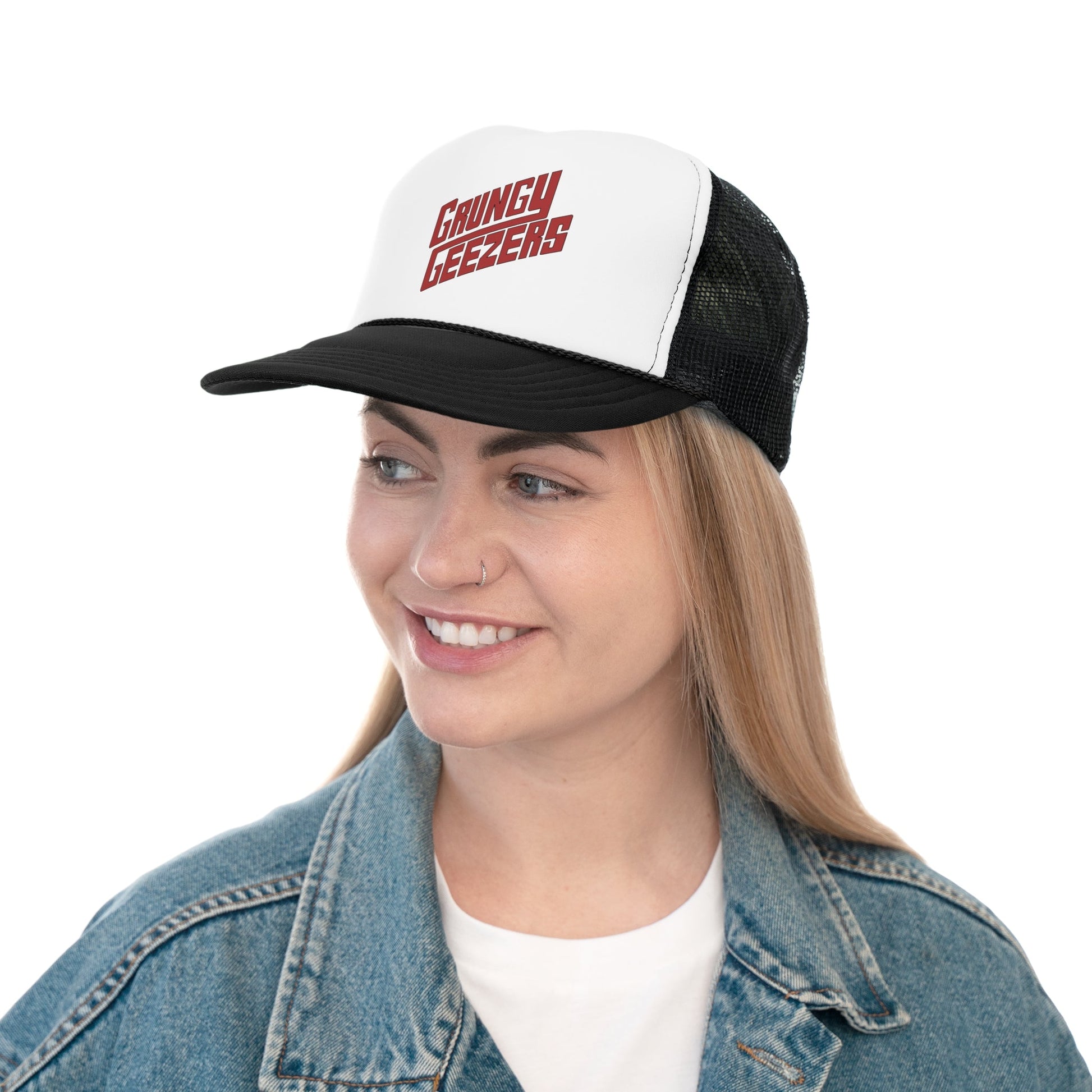 T3kNo - Logic | Grungy Geezers "Rock 'n' Roll Roadie" Trucker Hat - T3kNo - Logic.xyz