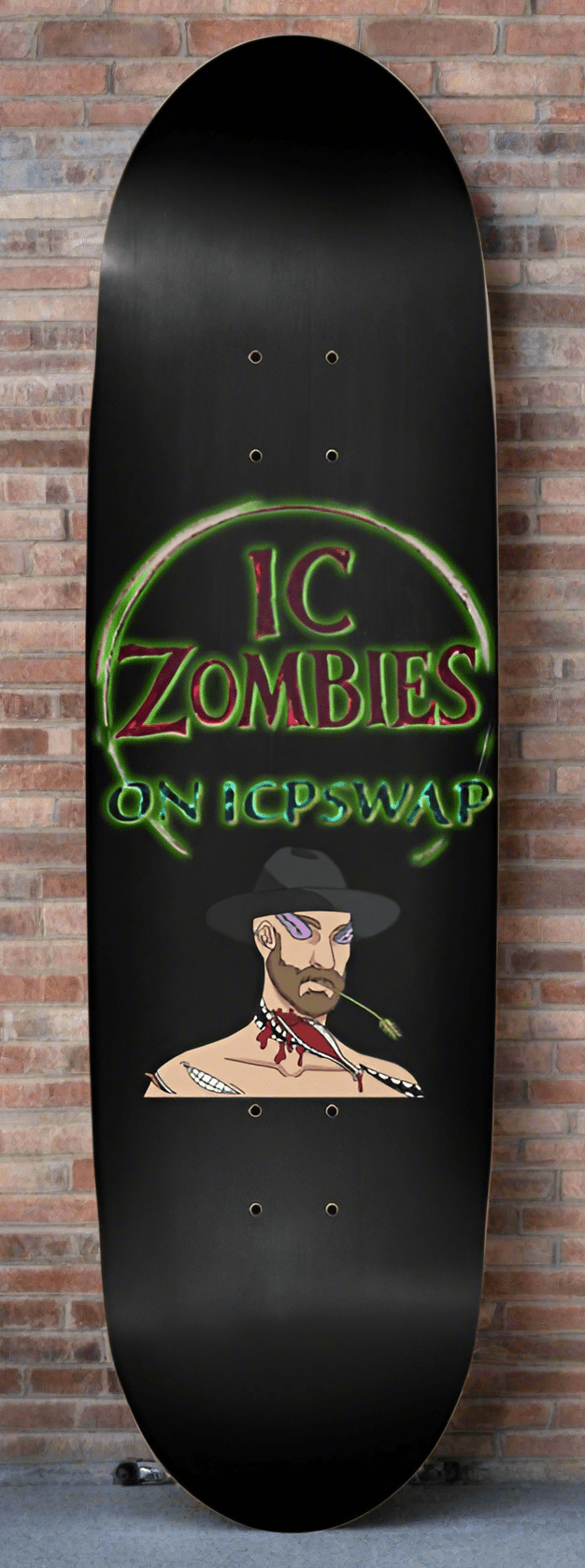 T3kNo - Logic | IC Zombies "Crank - Shaft Shred" Skateboard Deck - T3kNo - Logic.xyz
