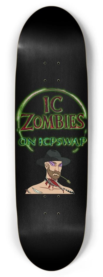 T3kNo - Logic | IC Zombies "Crank - Shaft Shred" Skateboard Deck - T3kNo - Logic.xyz